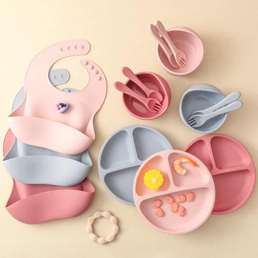 Baby Food Chart - 5 Stuks Baby Siliconen Voeden Set