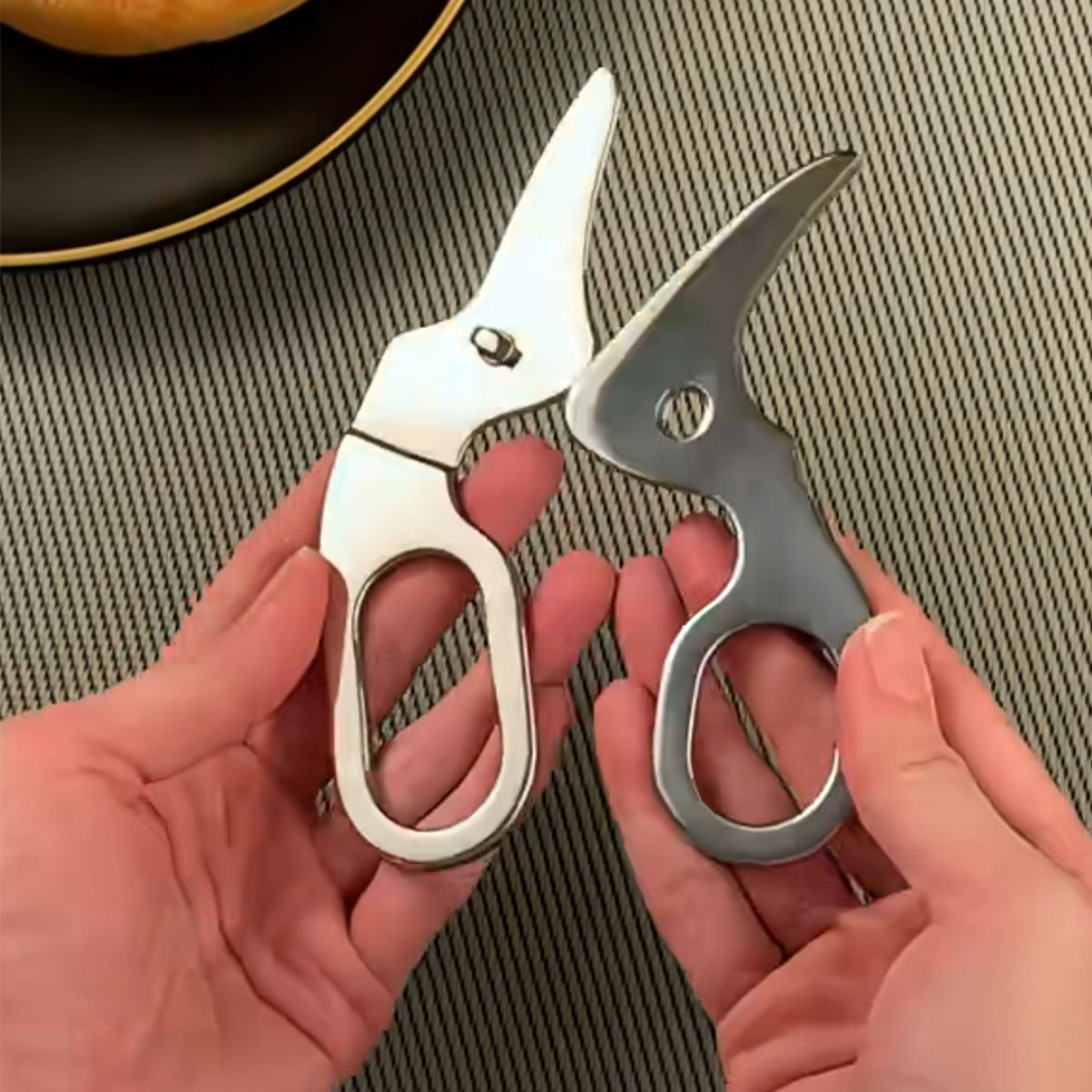 Baby Food Utensils - Veiligheidsschaar voor babyvoeding - roestvrij staal
