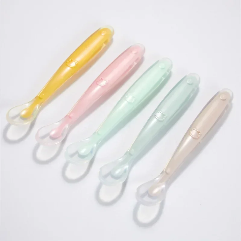 Baby Food Bites - Zachte siliconen babylepel, aanvullend voedsel voor