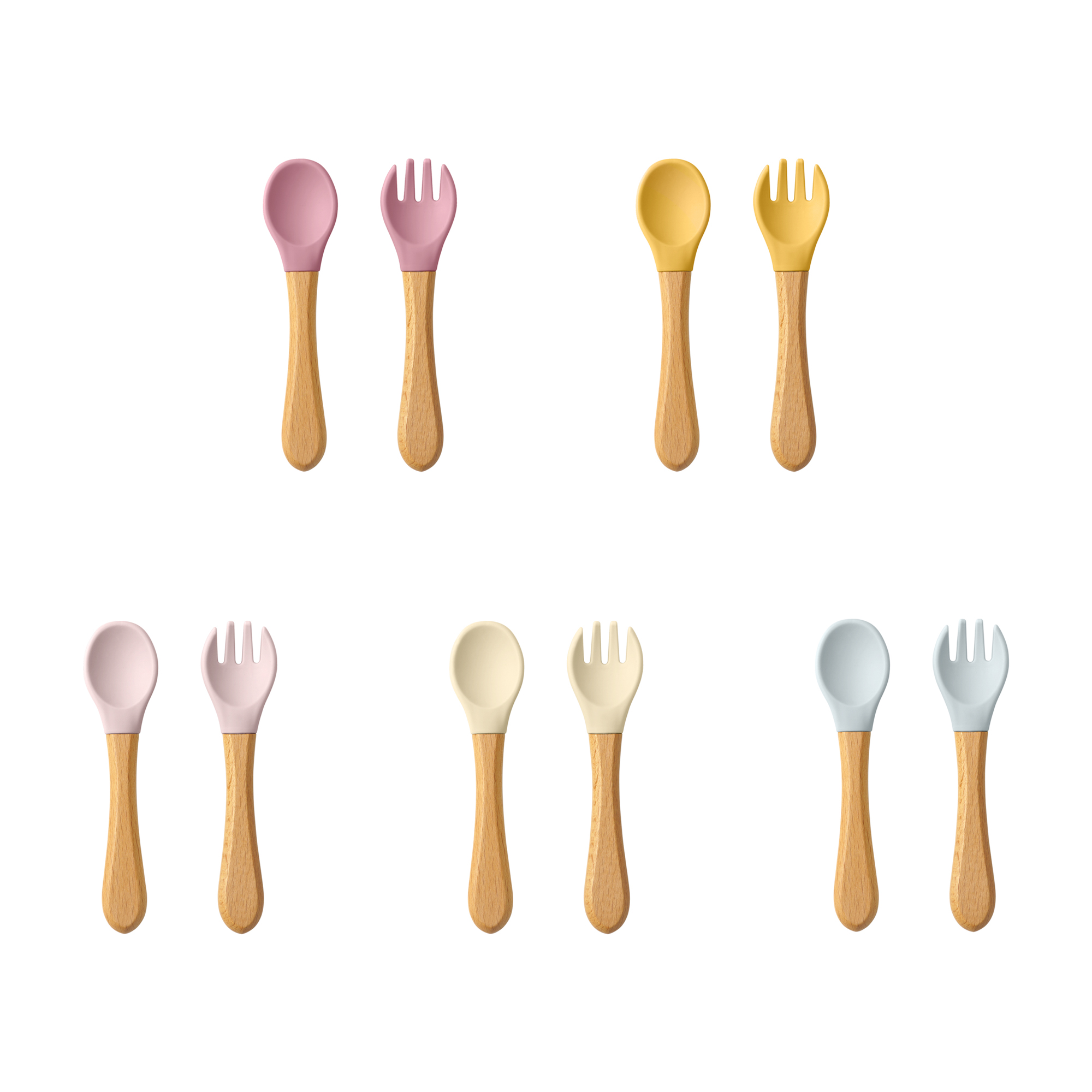 Baby Food Bites - 2 Stuks Baby Leren Lepels Gebruiksvoorwerpen