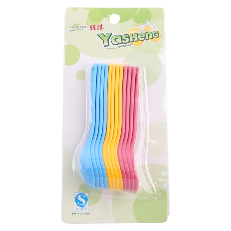 Baby Food Utensils - 12Pcs Babyvoeding Lepel Veilig Plastic Peuter