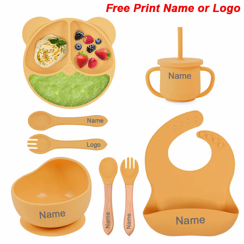 Baby Food Utensils - Voedingsset Siliconen Voor Baby Sucker Kom