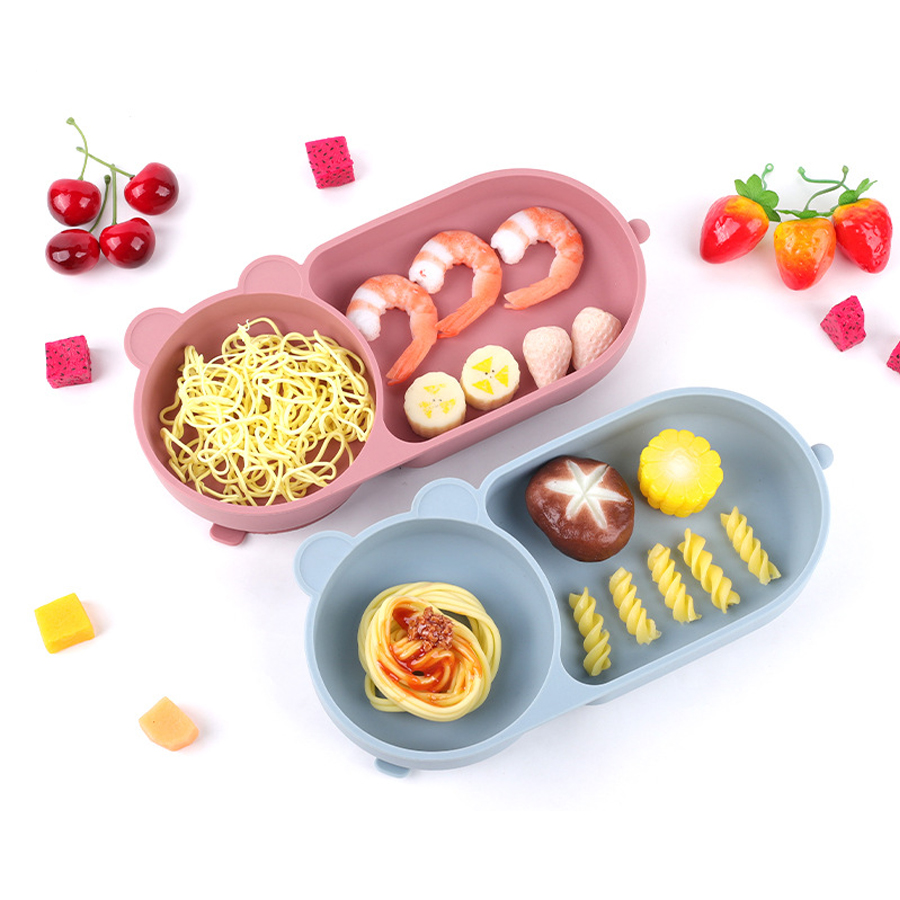 Baby Siliconen Zuignap Kom Sch - Baby Food Utensils recensie en prijs