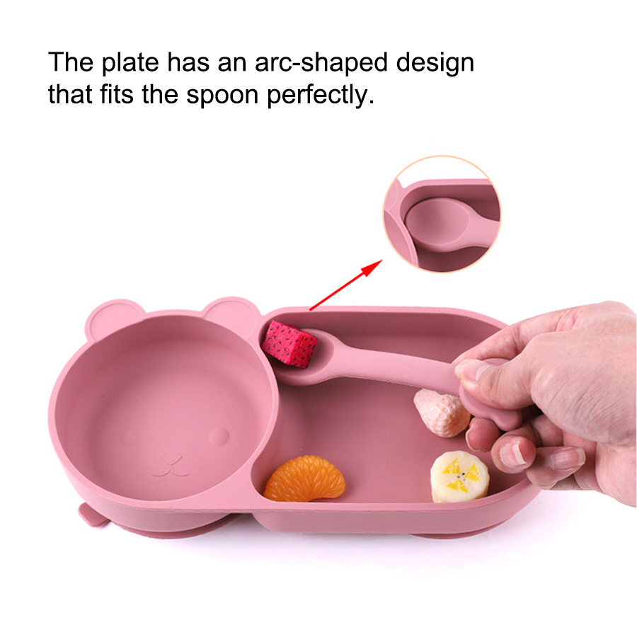 Baby Siliconen Zuignap Kom Sch - Baby Food Utensils recensie en prijs