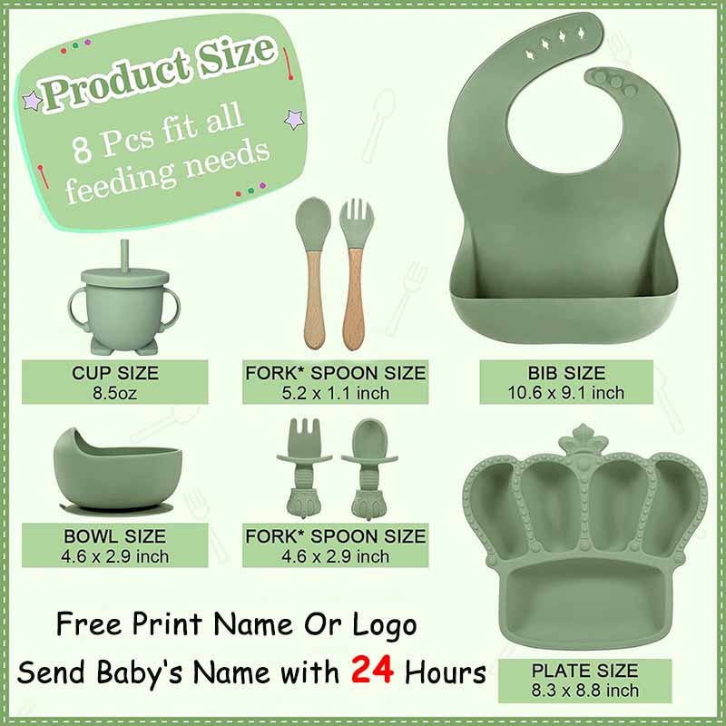 Gepersonaliseerde Naam Baby Vo - Baby Food Utensils recensie en prijs