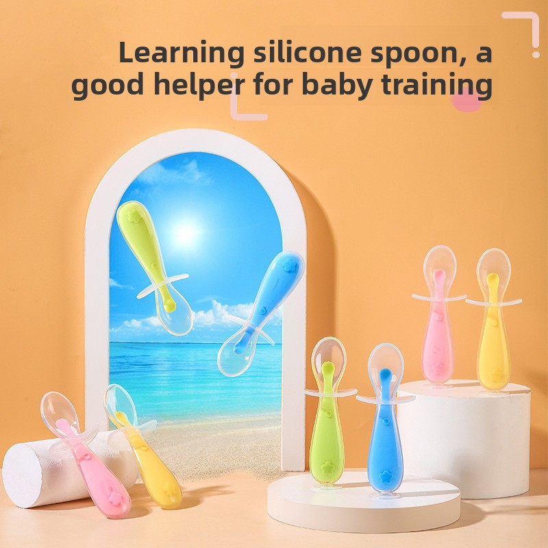 Baby siliconen lepel, baby rij - Baby Food Utensils recensie en prijs