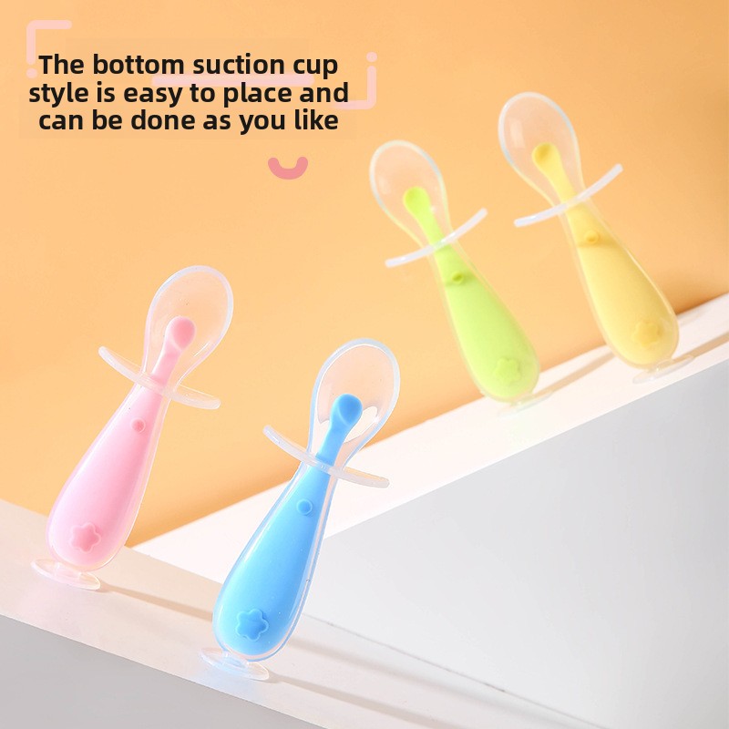 Baby siliconen lepel, baby rij - Baby Food Utensils recensie en prijs