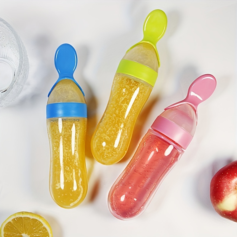 Siliconen babyfles met lepel,  - Baby Food Bites recensie en prijs