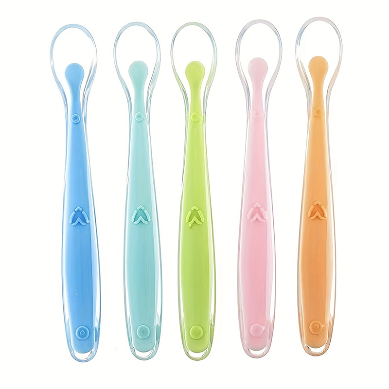 1/2 stuks zachte siliconen lep - Baby Food Utensils recensie en prijs