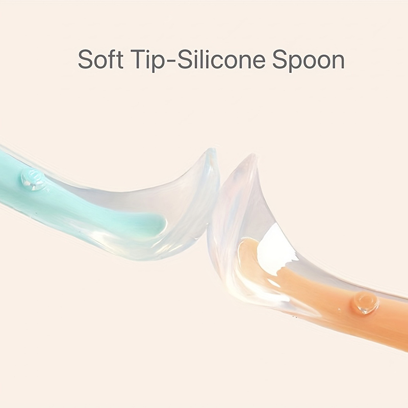 1/2 stuks zachte siliconen lep - Baby Food Utensils recensie en prijs