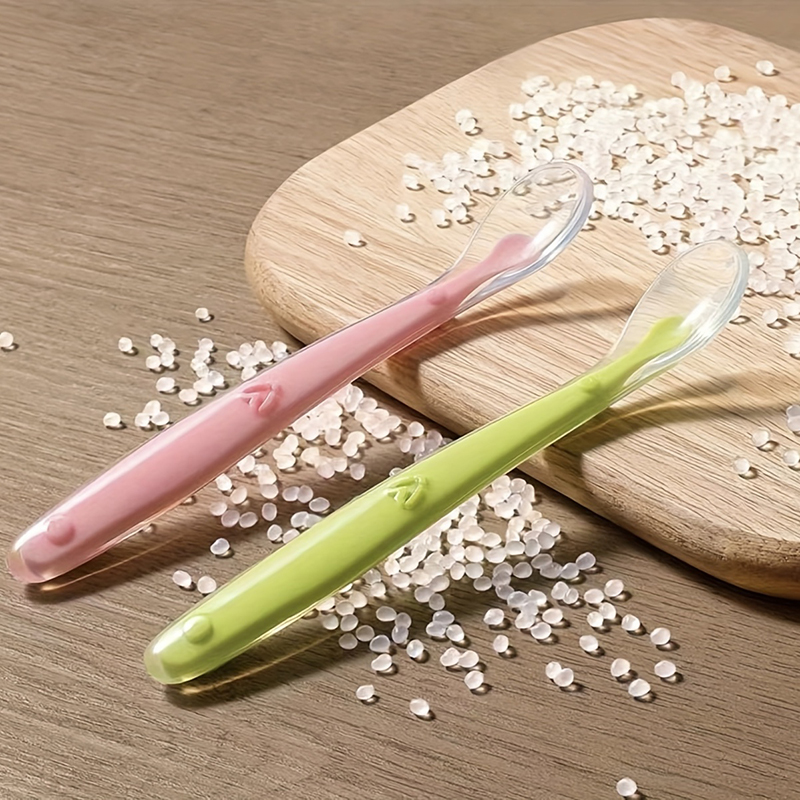 1/2 stuks zachte siliconen lep - Baby Food Utensils recensie en prijs