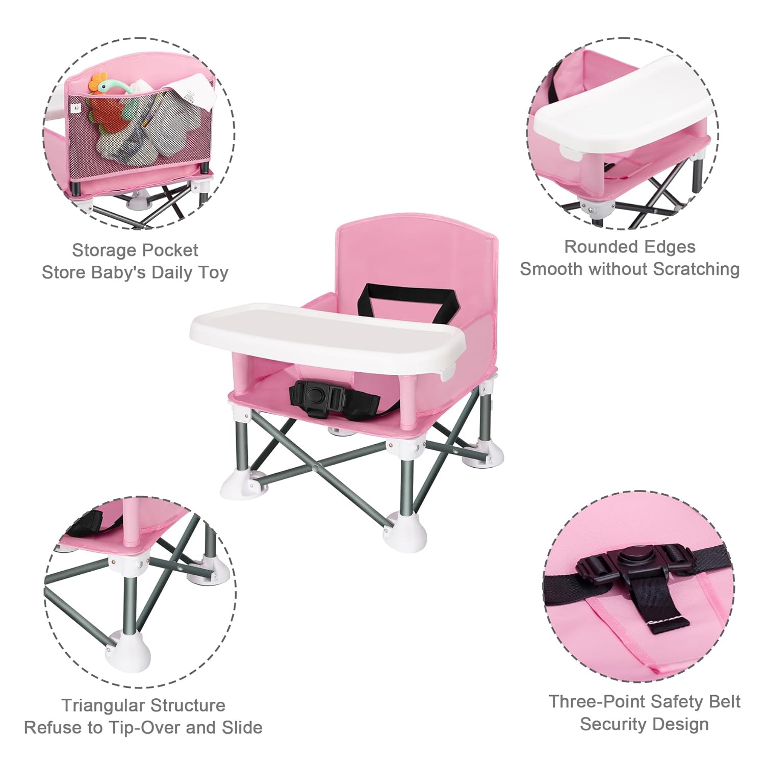 Draagbare 3-in-1 babyverhoger  - Baby Food Chart recensie en prijs